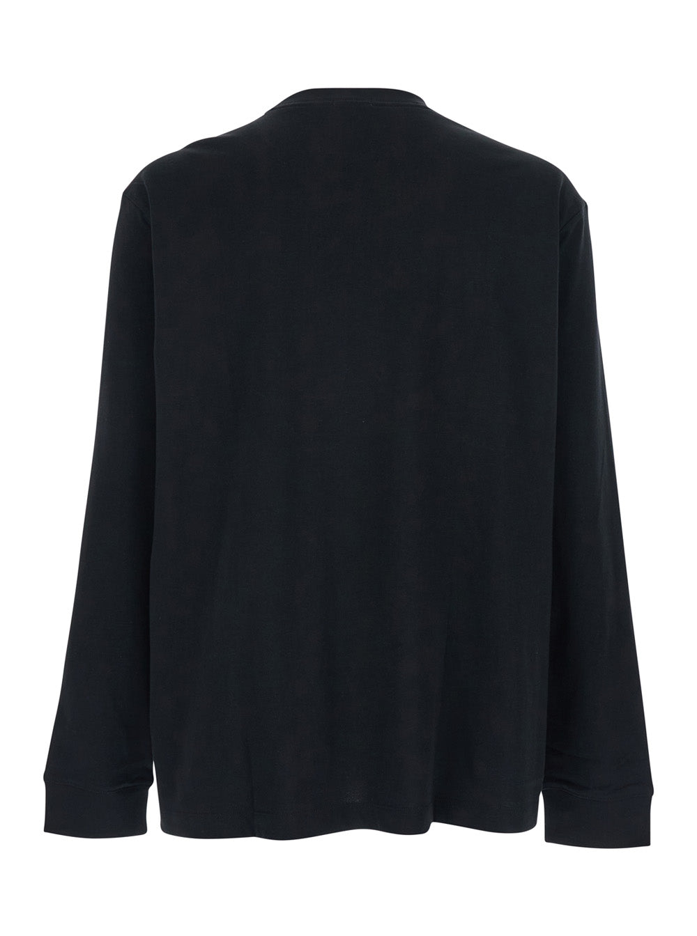T-shirt CALVIN KLEIN Black with Long Sleeves and Logo on the Front in Cotton for Men Tshirts Polo Shirts