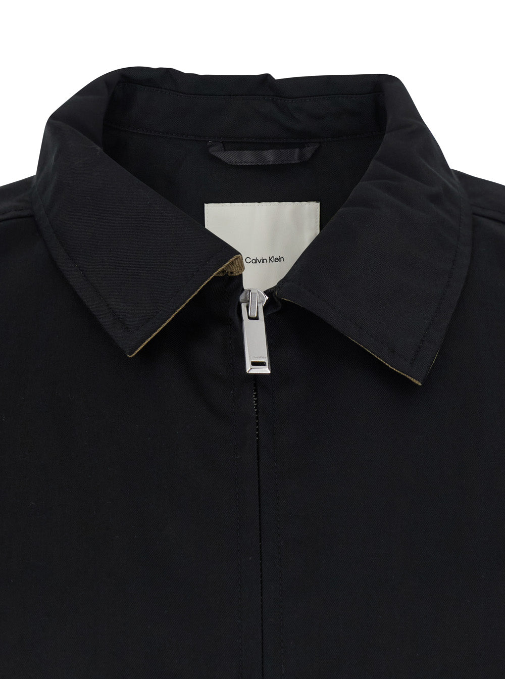 Jacket LS COTTON WING COLLAR SHIRT JACK Black with and Nylon Wave for Men Outerwear