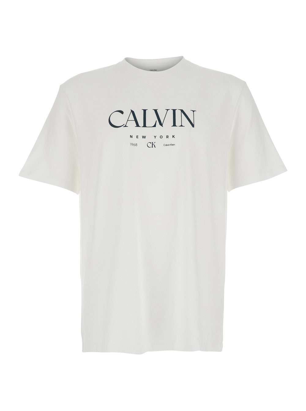 White T-Shirt with Lettering Logo on the Front for Men Cotton Tshirts And Polo Shirts
