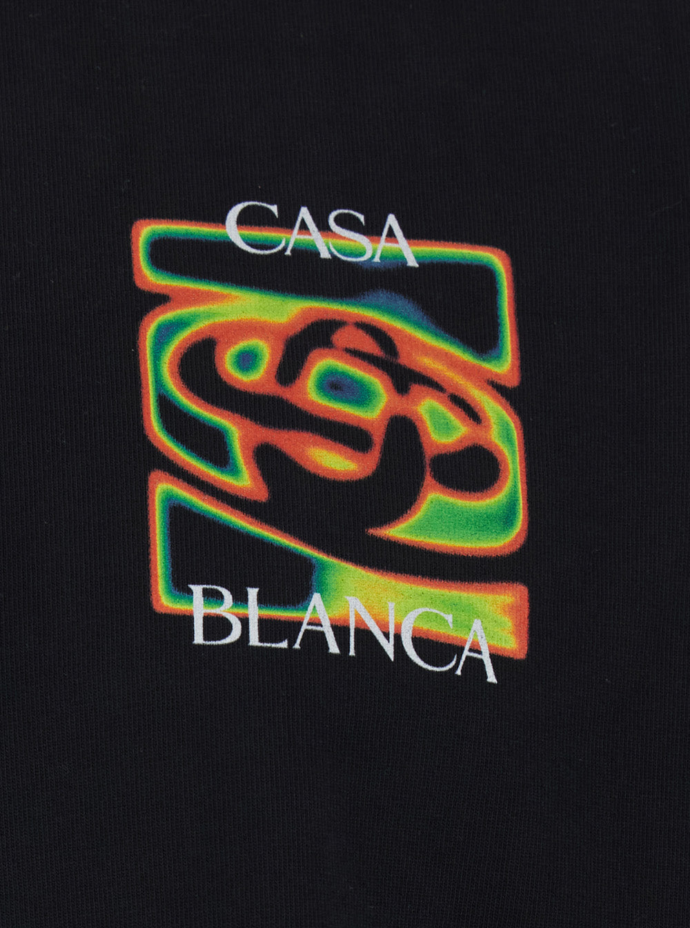 Black T-Shirt MSP26 with Logo Detail on the Front and Maxi Print Back in Mens Cotton Organic Tshirts Polo Shirts