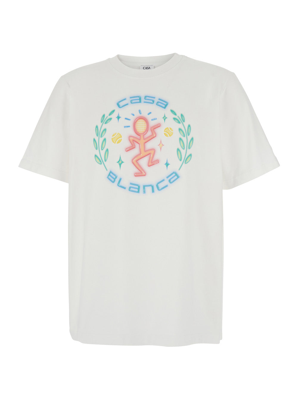 White T-Shirt with Logo Print on the Front for Men Organic Cotton Tshirts And Polo Shirts