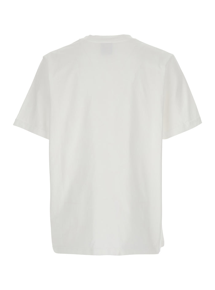 White T-Shirt with Logo Print on the Front for Men Organic Cotton Tshirts And Polo Shirts