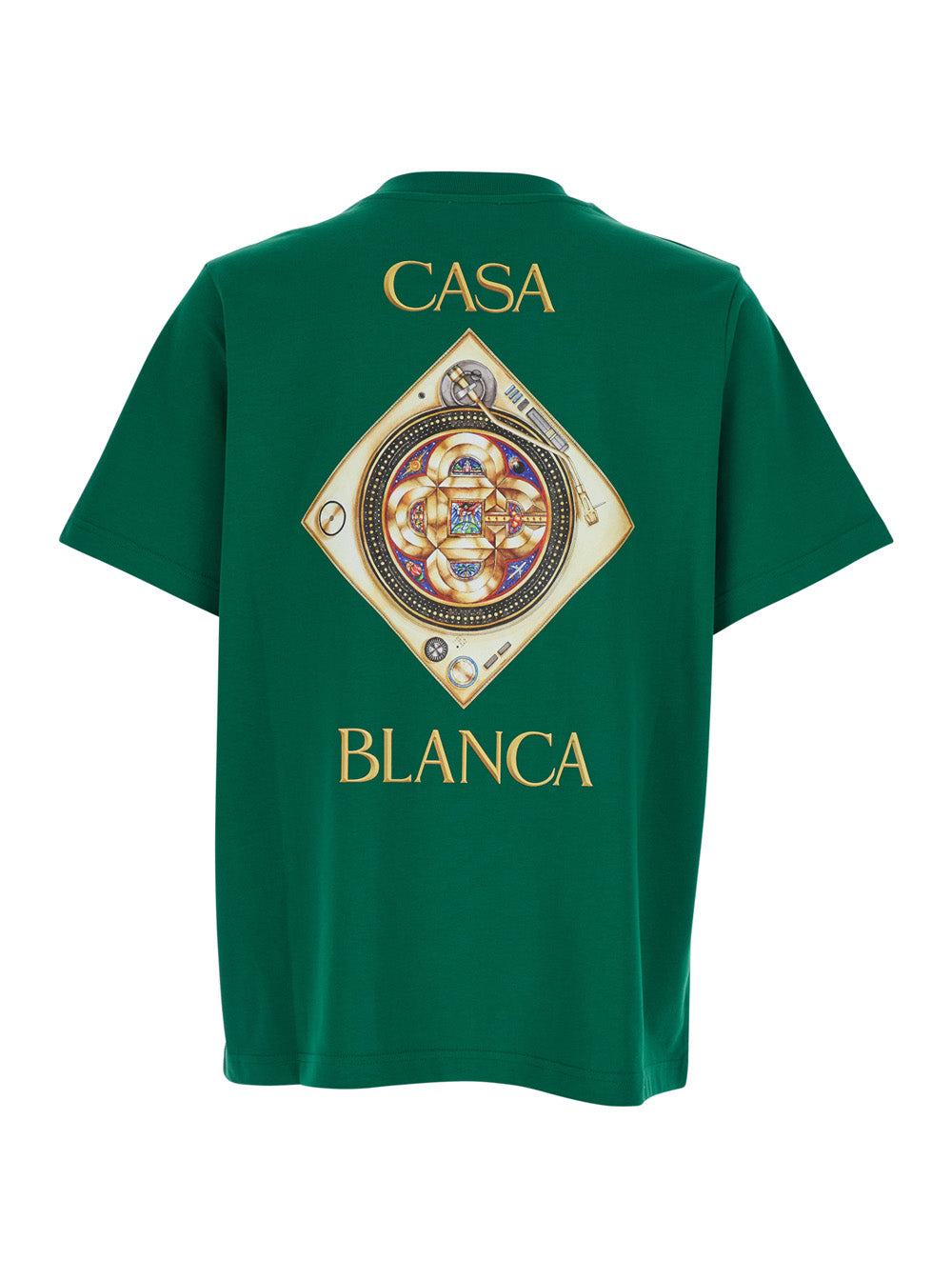Green T-Shirt TAKE ME TO CHURCH with Round Neck in Cotton for Men Tshirts And Polo Shirts