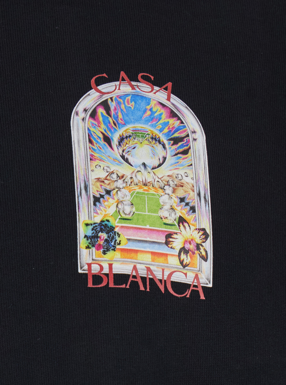 Black T-Shirt with Logo Detail on the Front and Maxi Back in Cotton for Men Tshirts Polo Shirts