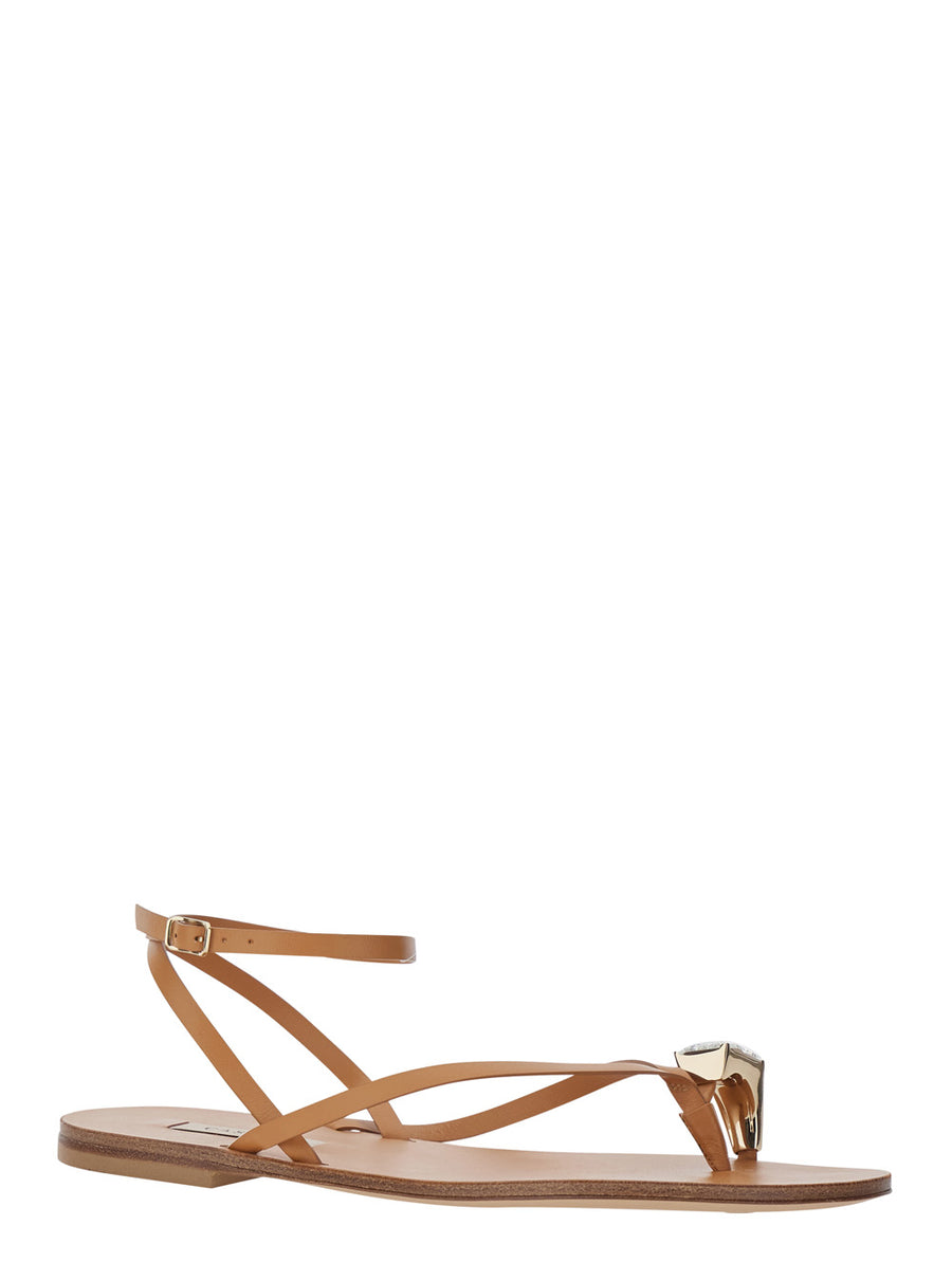 Sandals Soraia Brown Leather Calf