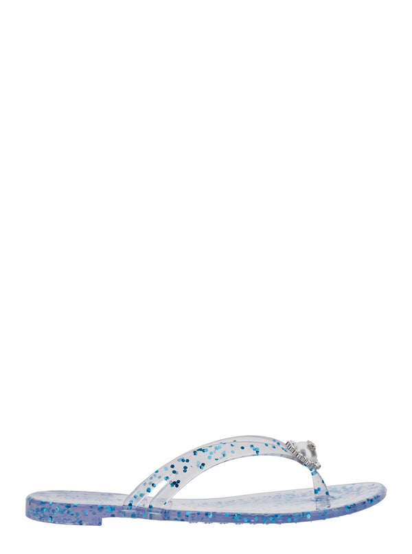 Flip-Flop Sandal Crystal-Embellished Multicolour Pvc