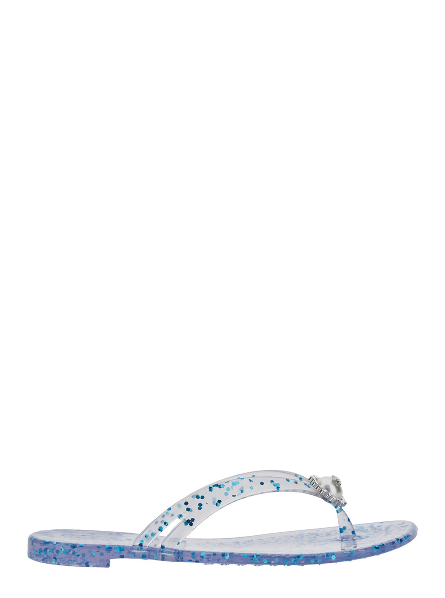 Flip-Flop Sandal Crystal-Embellished Multicolour Pvc