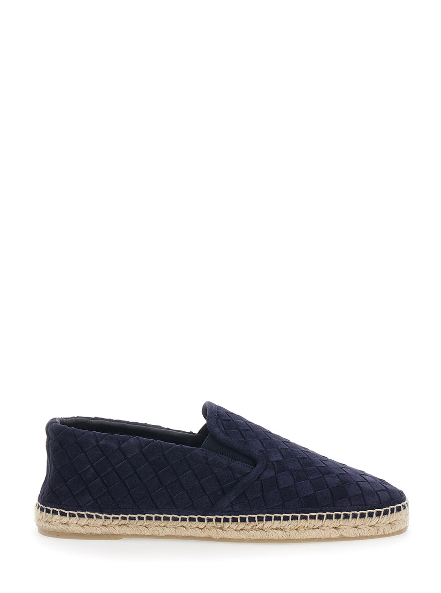 Espadrilles Java Blue Suede Calf Leather Shoe