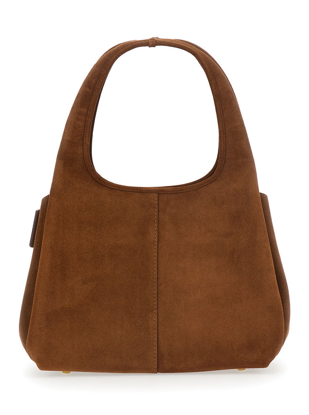 Shoulder Bag Suede Lana With Details And Logo Brown Woman