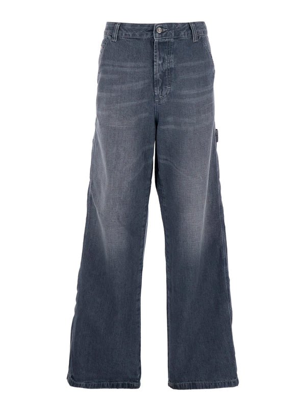 Jeans D-Livery-W Grey Cotton