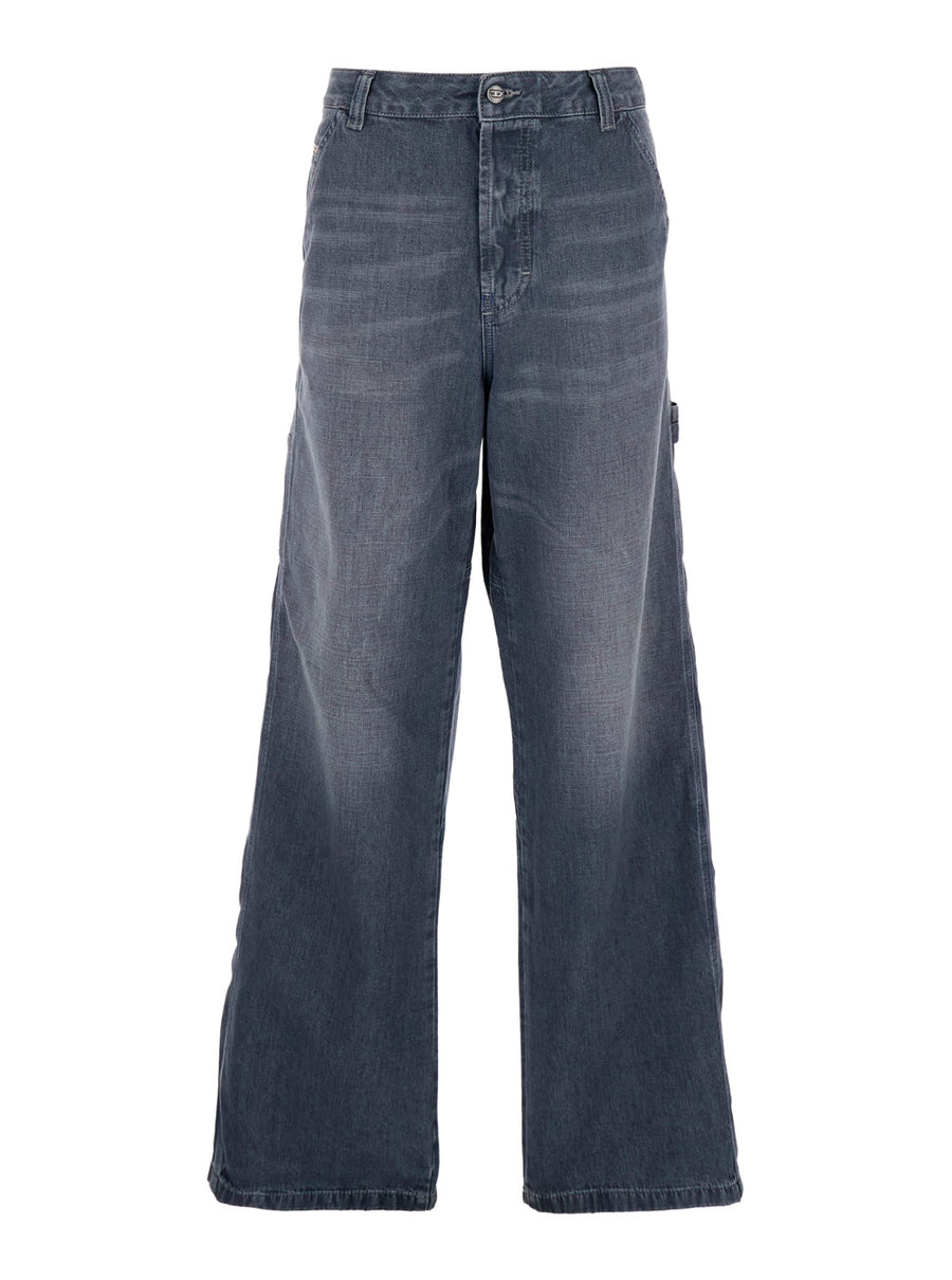 Jeans D-Livery-W Grey Cotton