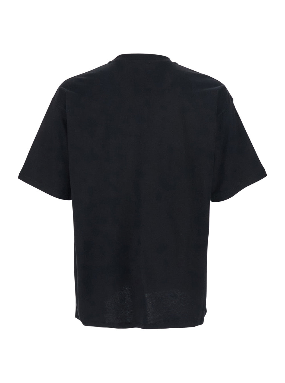 Black T-Shirt T-LUCIEN-IHBI with Logo Print on the Front in Cotton for Men Tshirts And Polo Shirts