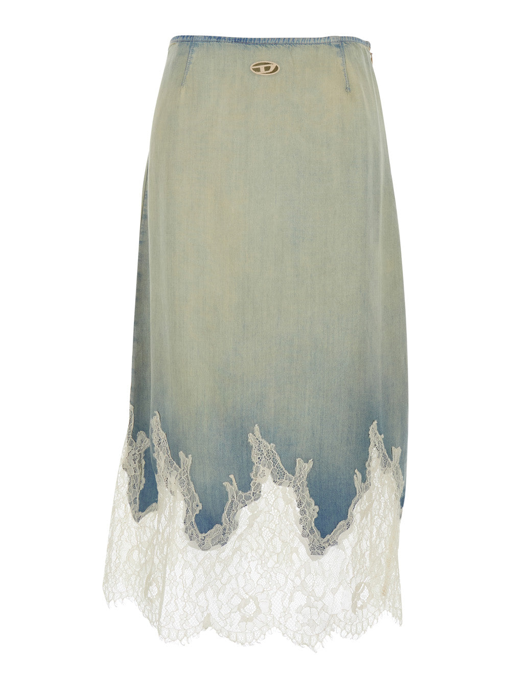 DE-MERSY-S Blue Dress with Lyocel Fabric Details Light Skirt
