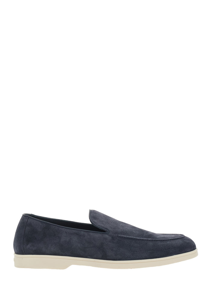 Loafers With Rubber Sole And Leather Upper Brown Men