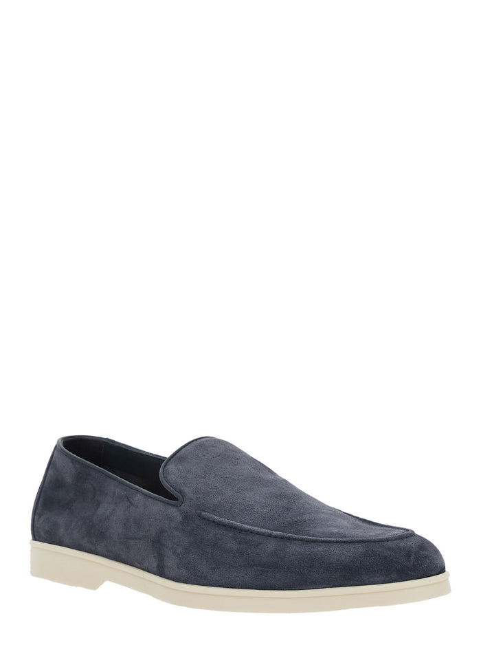 Loafers With Rubber Sole And Leather Upper Brown Men