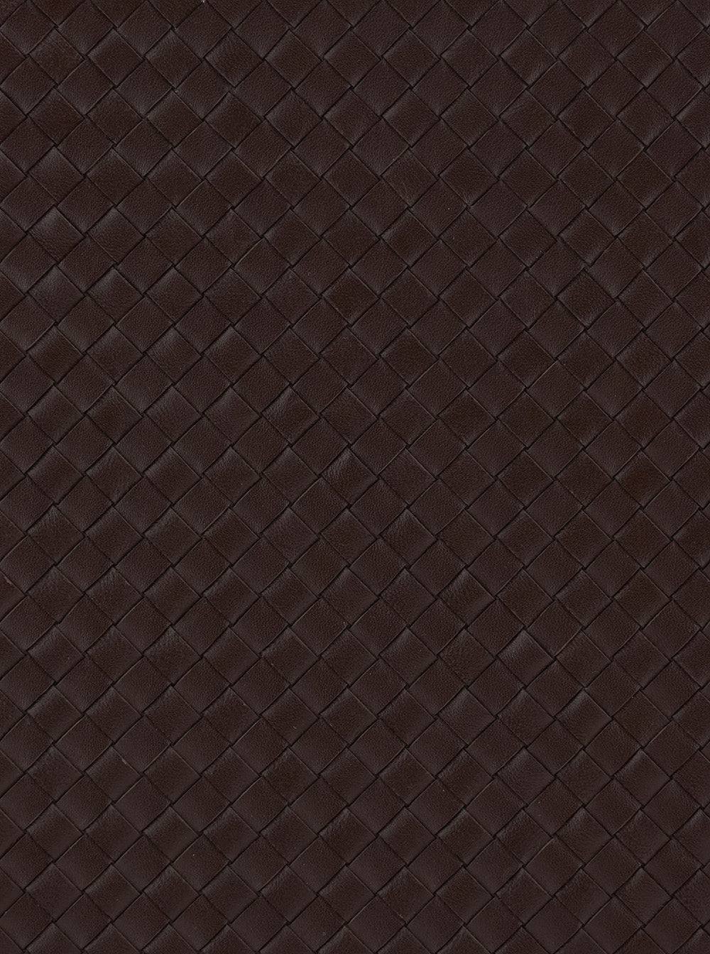 Brown Leather Woven Design Clutch with Top Zip Closure for Women Calf Clutches And Pochettes