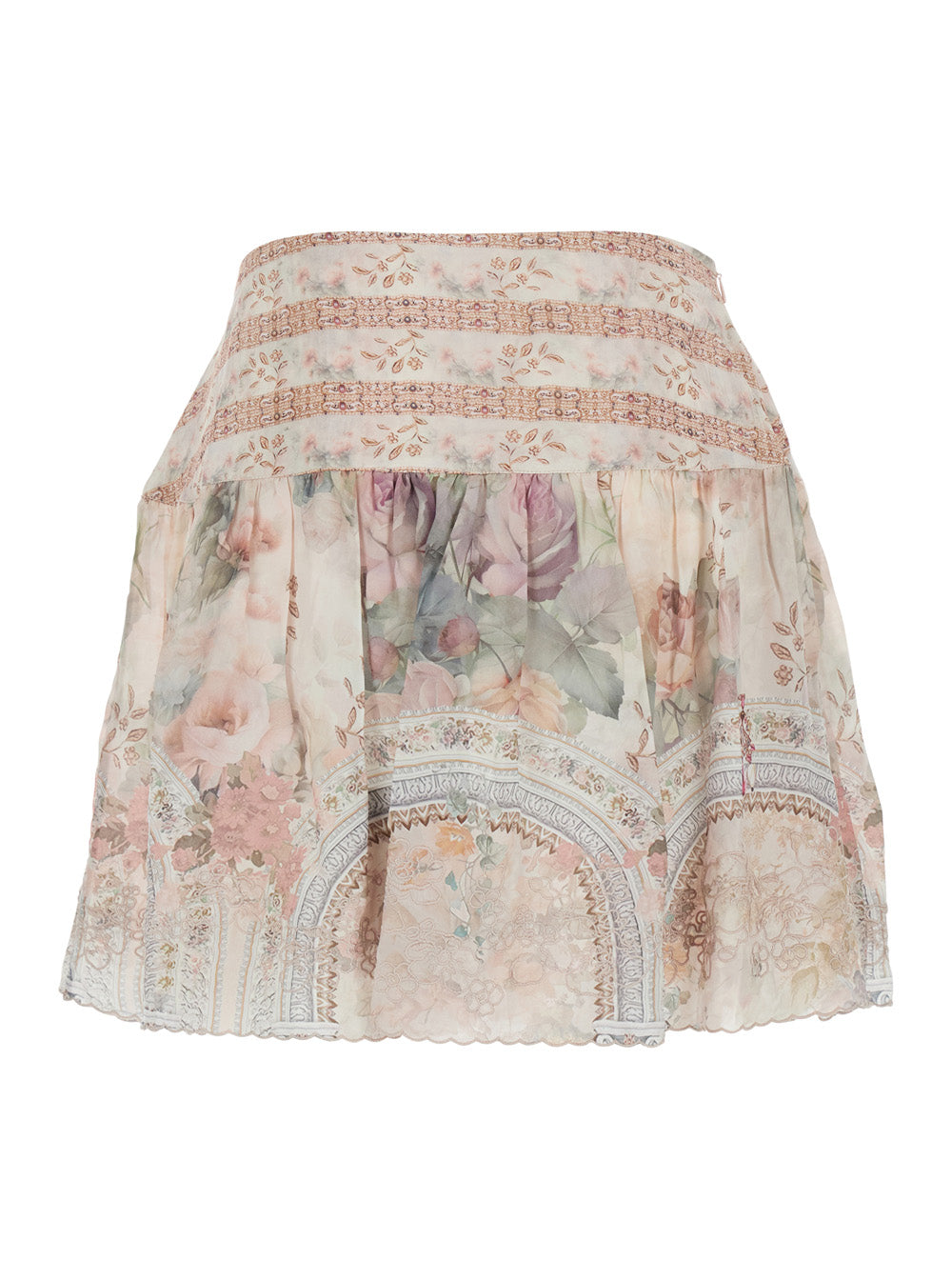 Dress Elena With Multicolor Print In Viscose Women Skirt