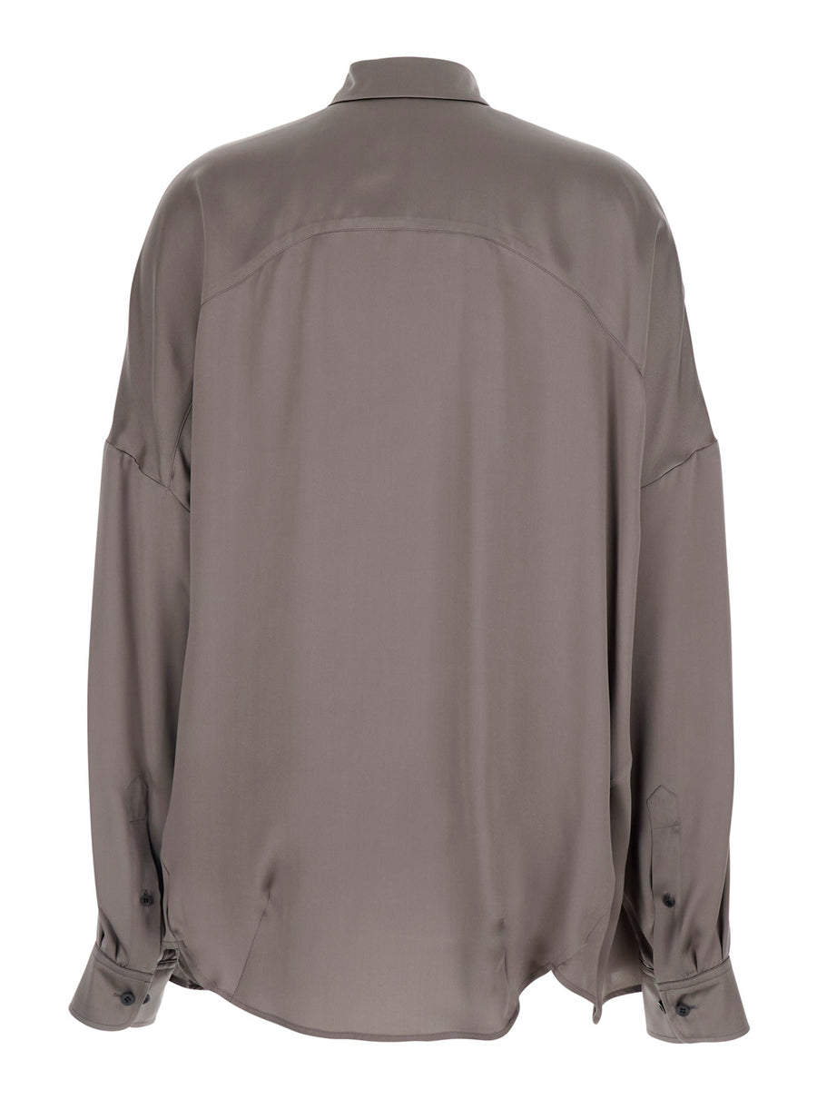 Shirt Casia Grey Cotton Blouses