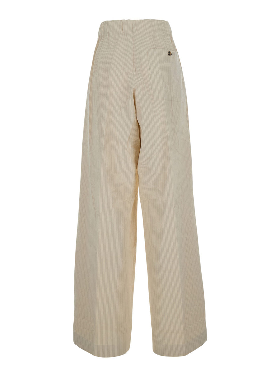 Trousers Pila Beige Cotton