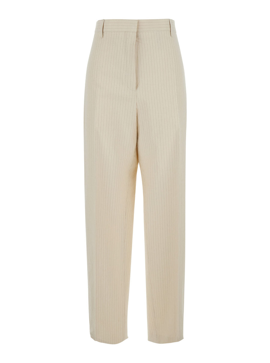Trousers Pilar Beige Cotton