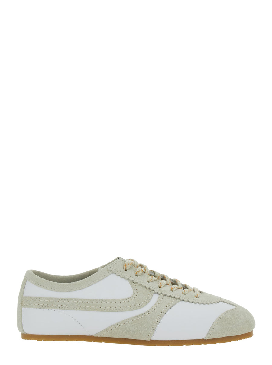 Low Top Sneaker Leather White Trainers