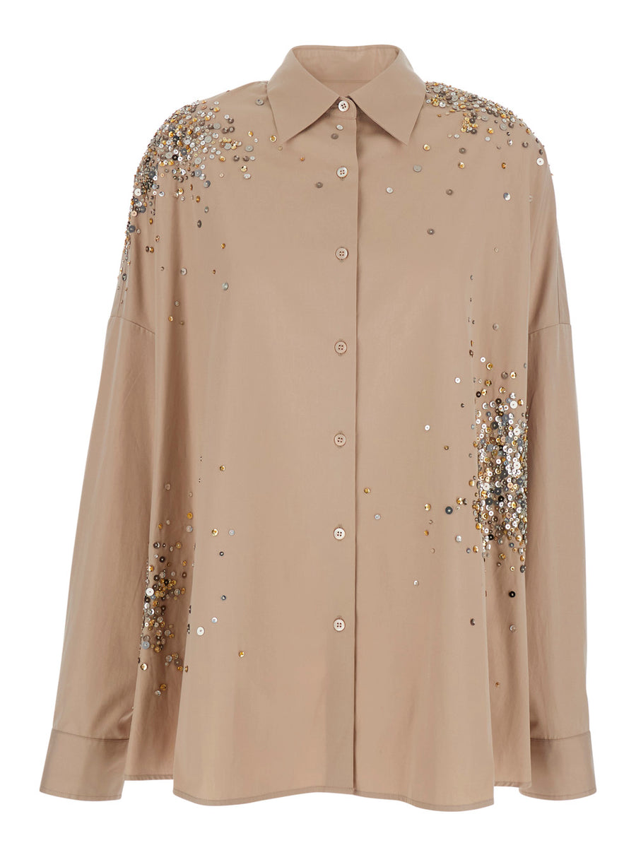 Dress Casia Beige Cotton Blouses