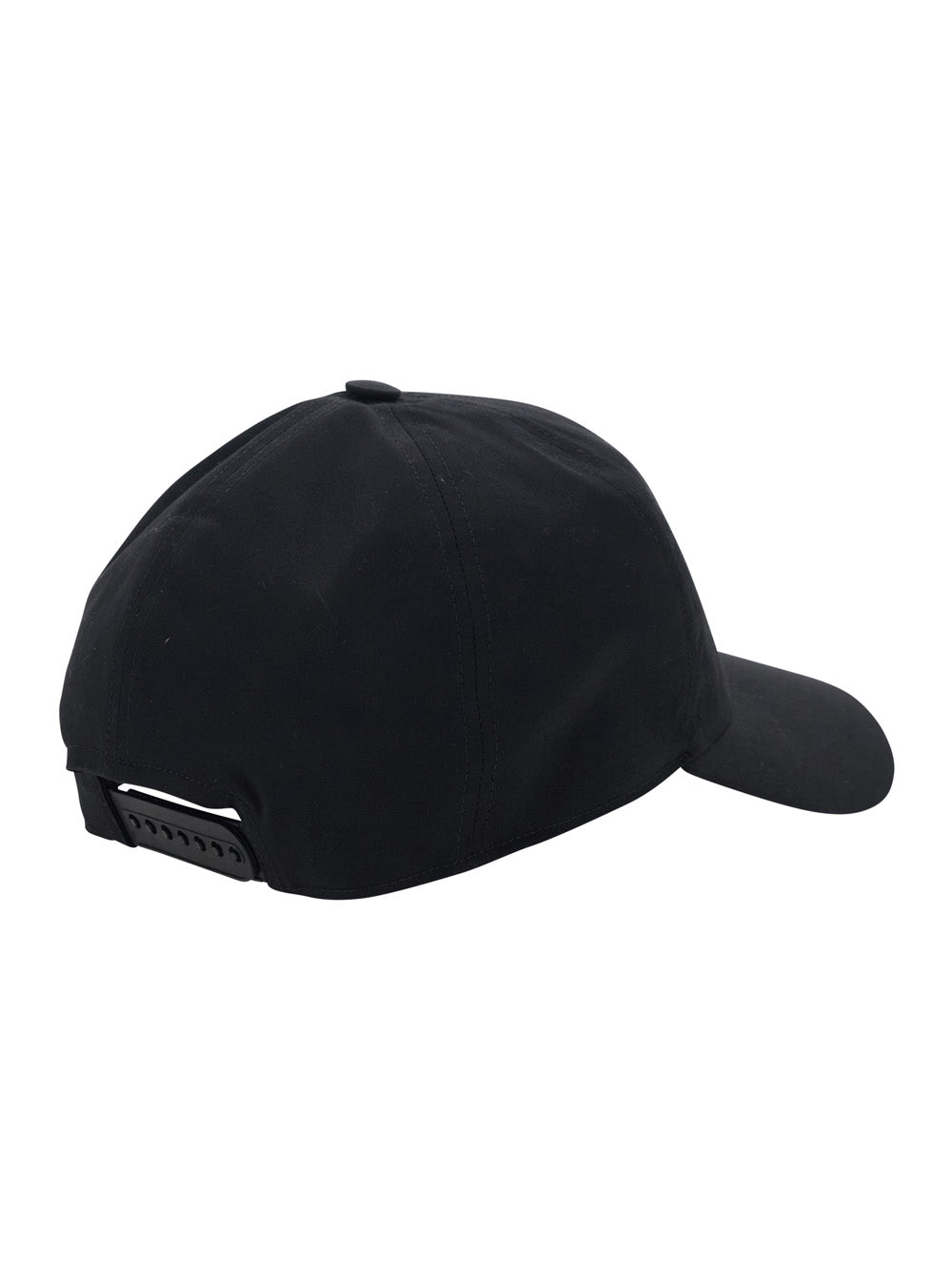 Embroidered Visor Cap - Black Cotton Hat For Men Elastane And Gloves