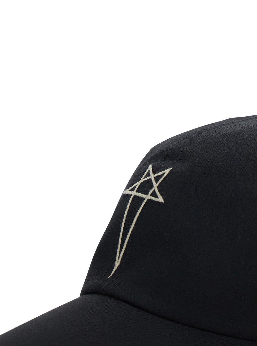Embroidered Visor Cap - Black Cotton Hat For Men Elastane And Gloves