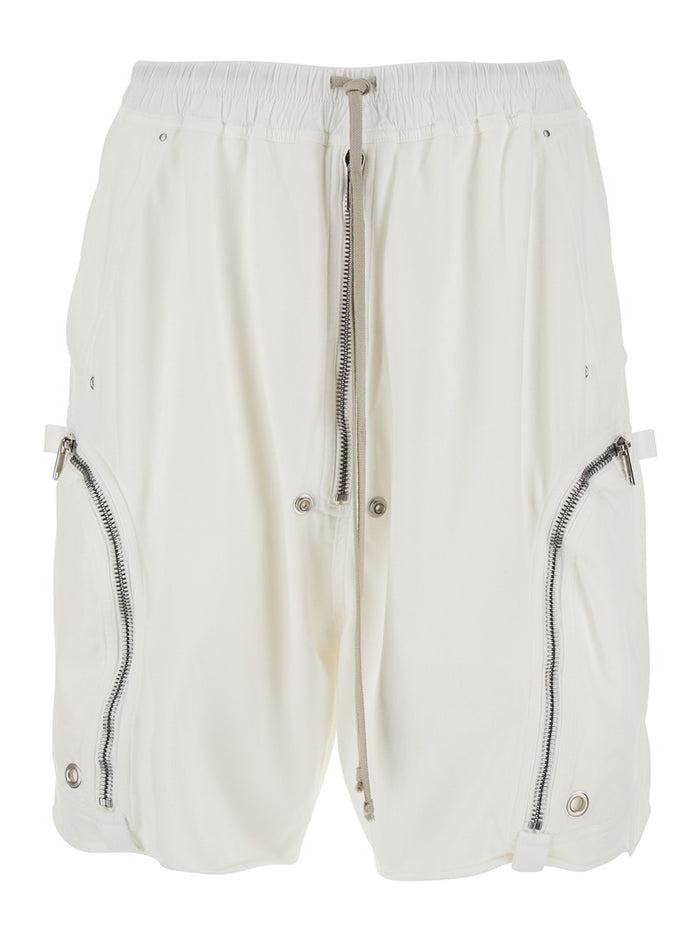 Bauhaus Pods Shorts White Cotton And Bermuda