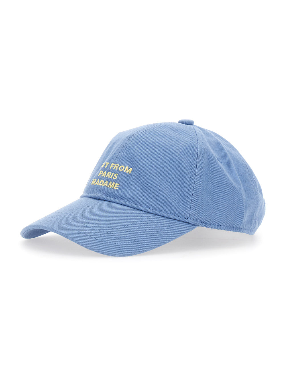 Blue Slogan Cap with Logo Detail on the Front in Cotton for Women Light Hats And Gloves