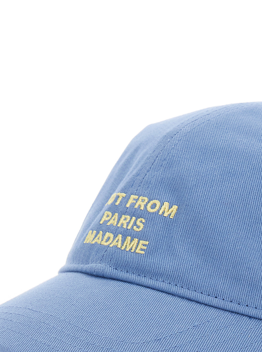 Blue Slogan Cap with Logo Detail on the Front in Cotton for Women Light Hats And Gloves