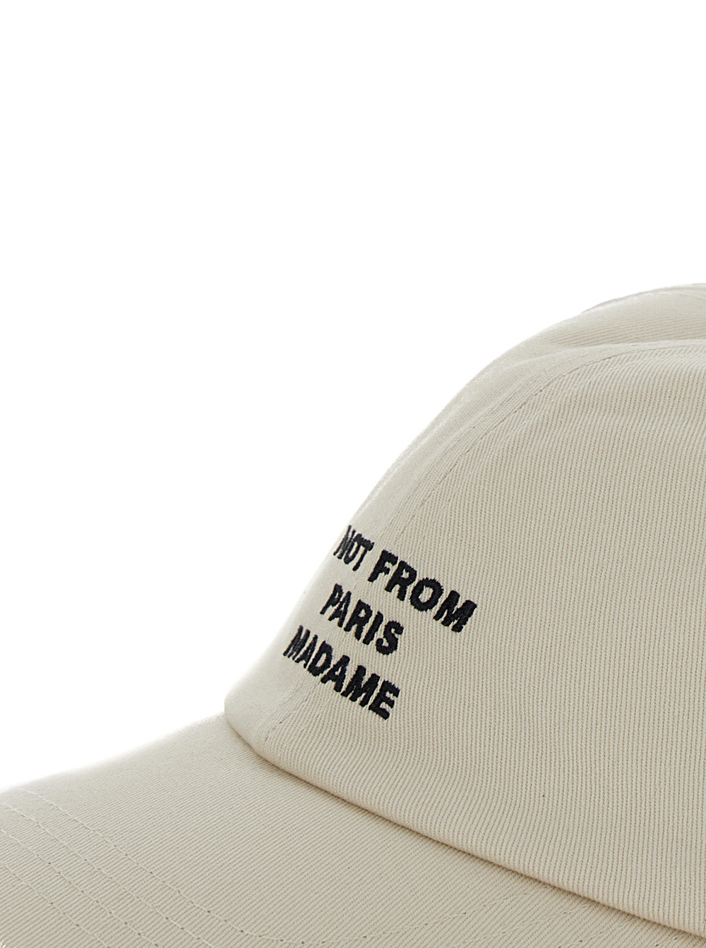 Baseball Cap La Casquette Slogan with Cotton Embroidery Beige Men Hats And Gloves