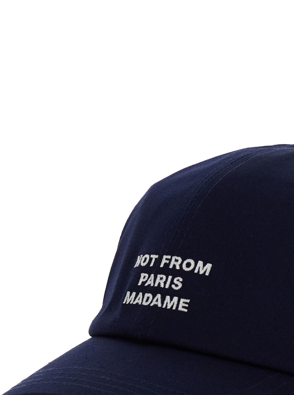Baseball Cap La Casquette Slogan with Logo Print on Front in Blue Cotton for Men Blu Hats And Gloves