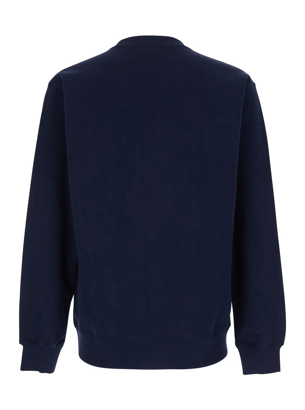 Sweatshirt Le Slogan Classique Crewneck with Dropped Shoulders and Front in Blue Cotton for Men Blu Sweatshirts