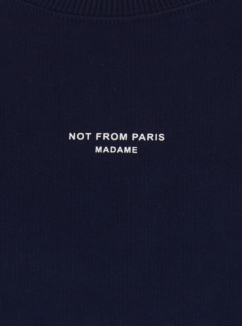 Sweatshirt Le Slogan Classique Crewneck with Dropped Shoulders and Front in Blue Cotton for Men Blu Sweatshirts