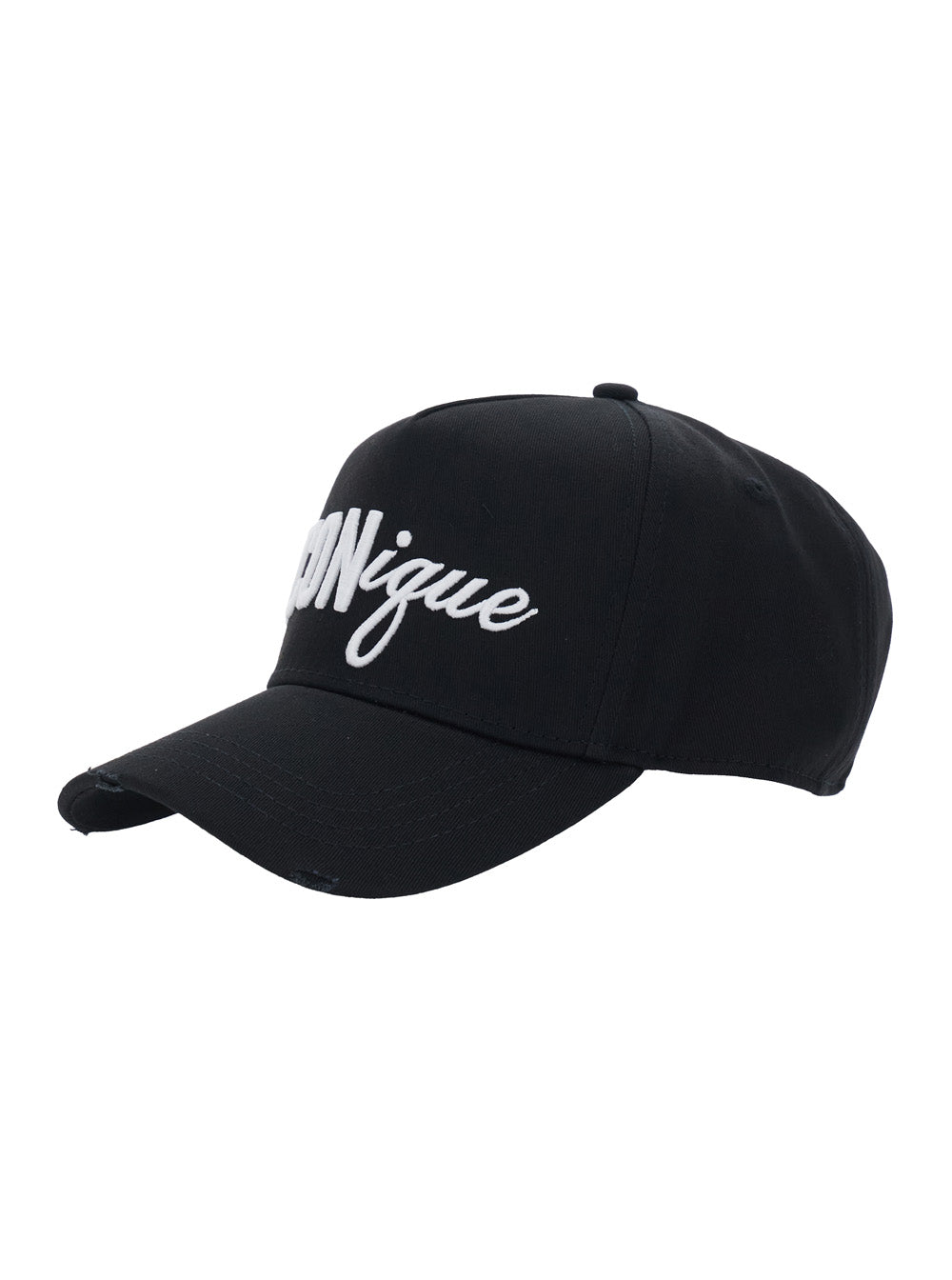 DSQUARED2 Black Cotton Baseball Cap with Front Embroidery for Men Hats And Gloves