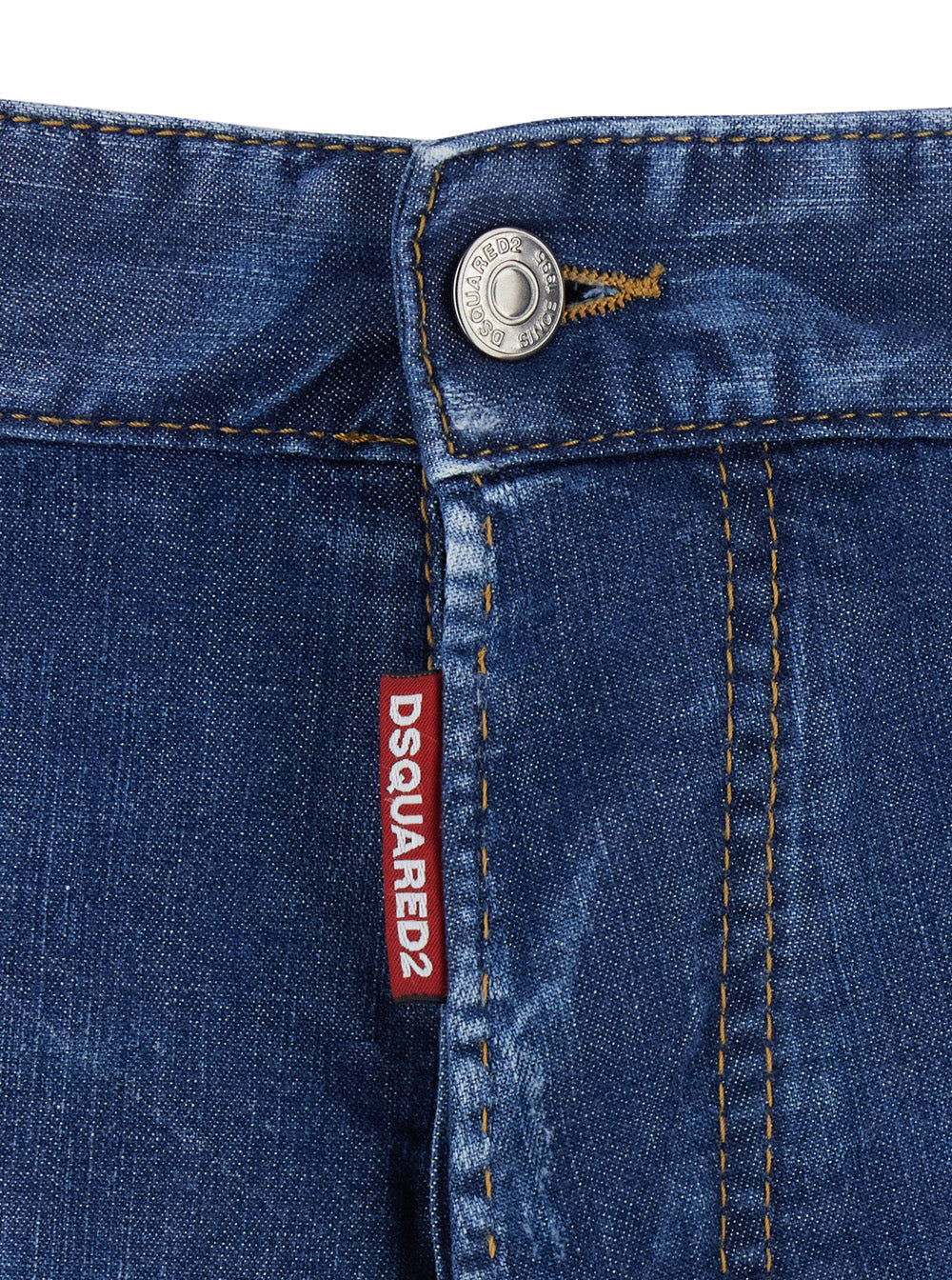 Denim Shorts Blue With Five-Pocket Details In Cotton For Men Blu Elastane And Bermuda