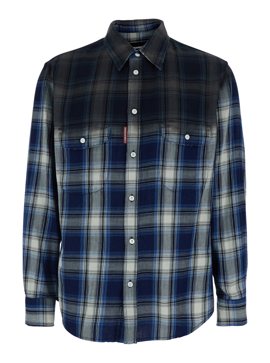Shirt Multicolour Faded Cotton