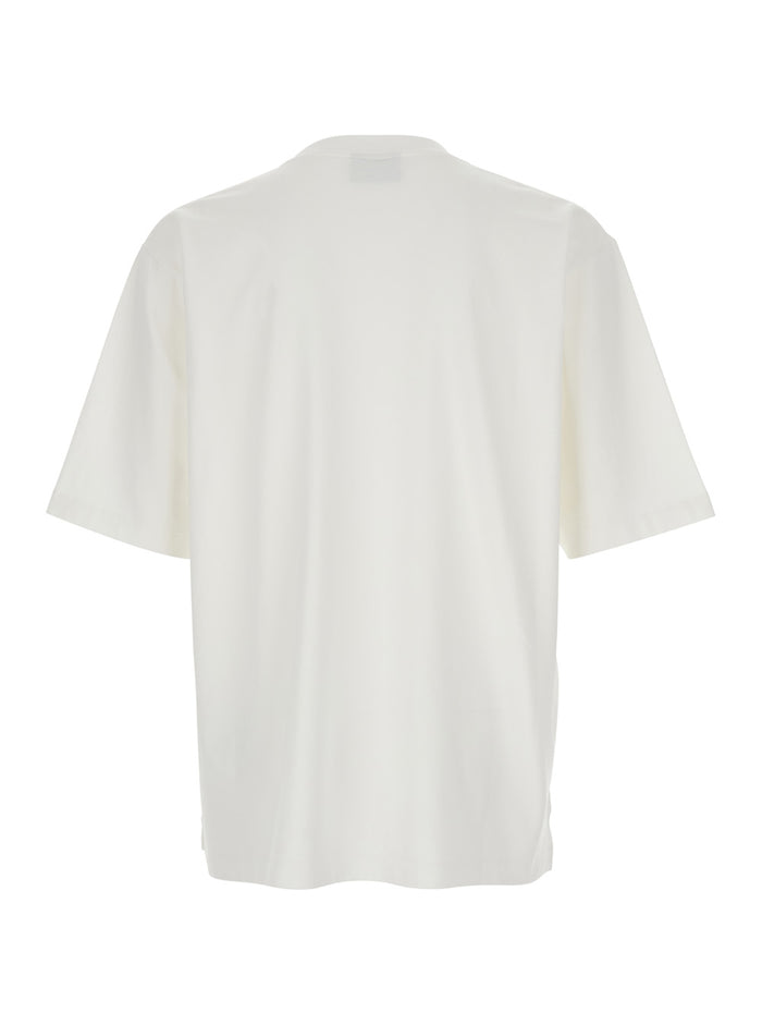 T-shirt Embroidered Logo Crew Neck Short Sleeve White Men Cotton Tshirts And Polo Shirts