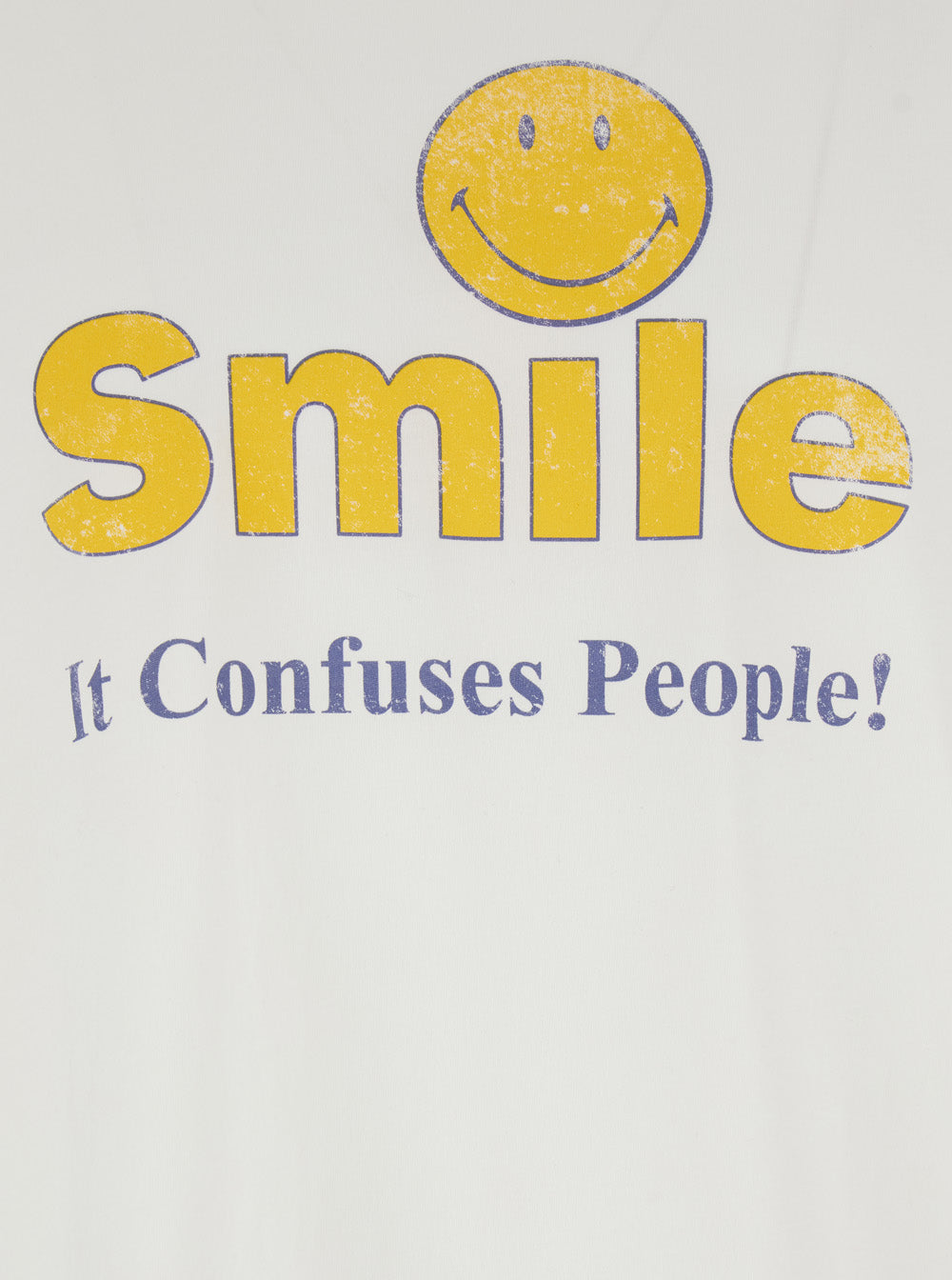 Mens White Cotton Crew Neck T-Shirt with Front Print Tshirts And Polo Shirts