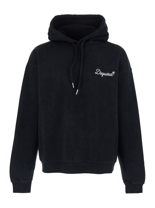 Hoodie Black Cotton Sweatshirts