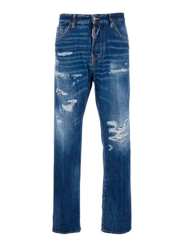 Jeans 642 Blue Denim Cotton