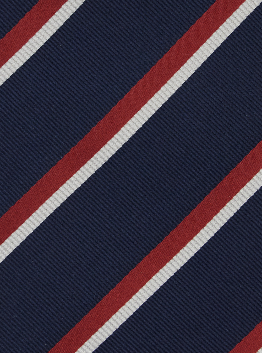 Blue Tie with All-Over Striped Motif for Men Blu Silk Papillon And Ties