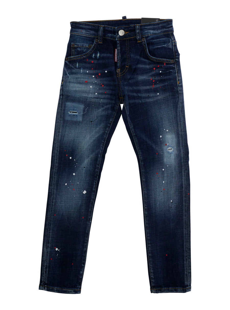 Jeans Blue Cotton Trousers