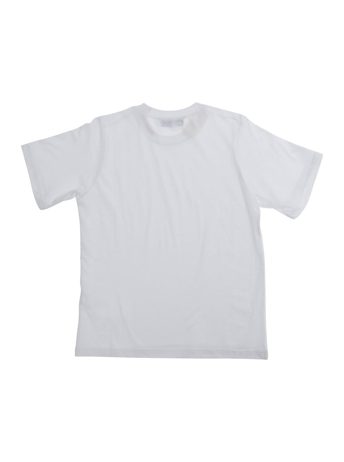 White T-Shirt UNISEX SLOUCH FIT with Round Neck in Cotton for Women Tshirts And Polo Shirts