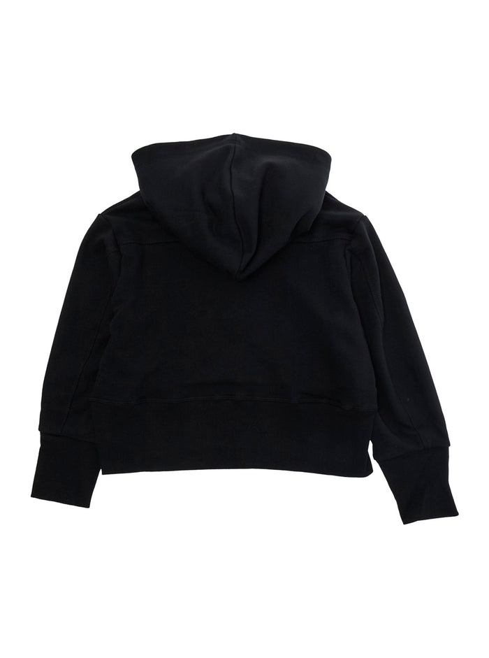 Sweatshirt DQ3179D0AGQD2S949FDQ900 Black with Hood and Front Logo in Cotton Men Sweatshirts