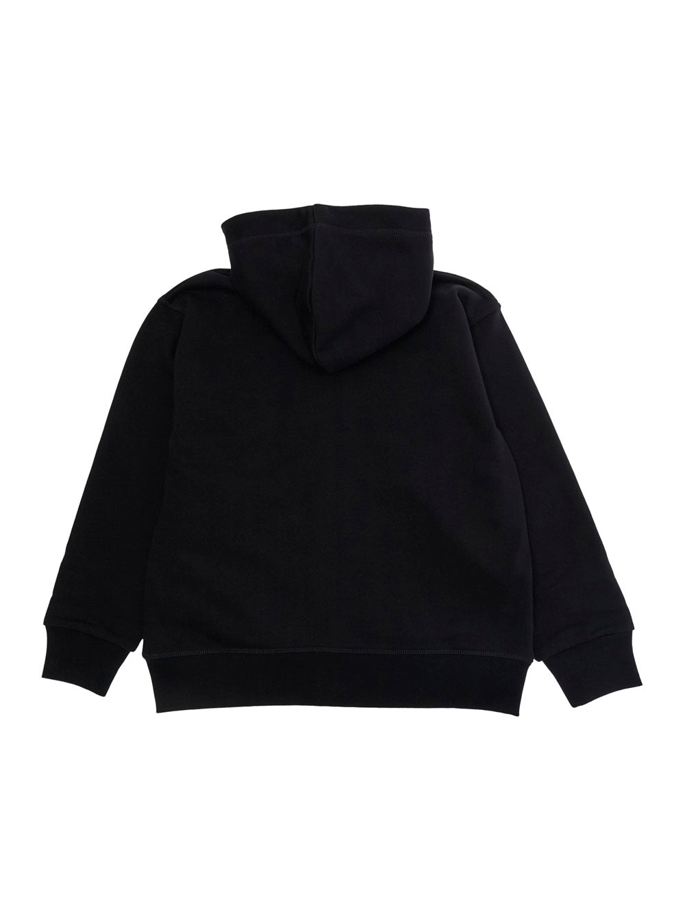 Black Sweatshirt UNISEX SLOUCH FIT SWEAT-SHIRT with Logo on the Front in Cotton for Men Sweatshirts