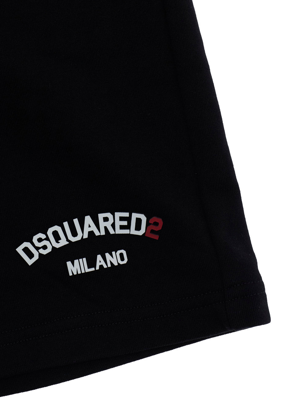 UNISEX OVER SHORTS Black with Contrast Details in Cotton for Men And Bermuda
