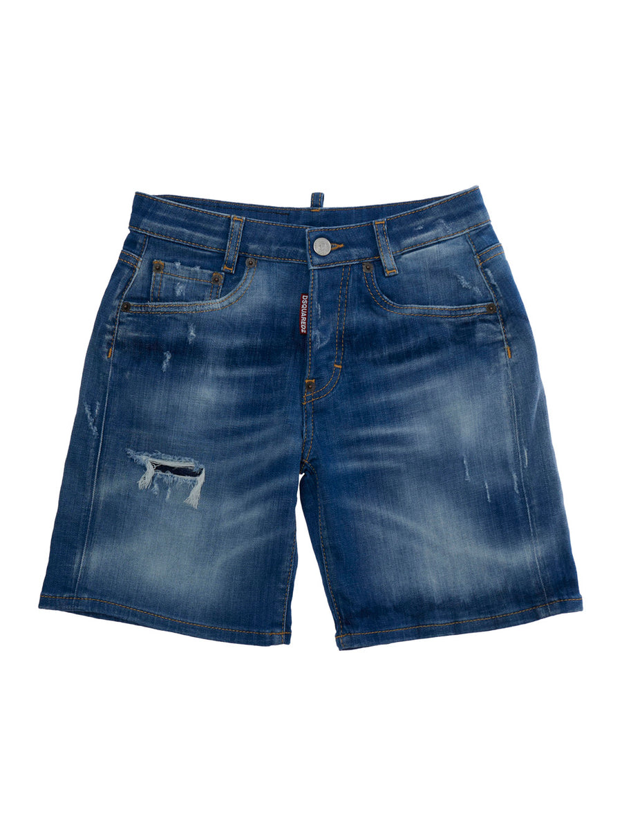 Shorts, Denim Blue Cotton