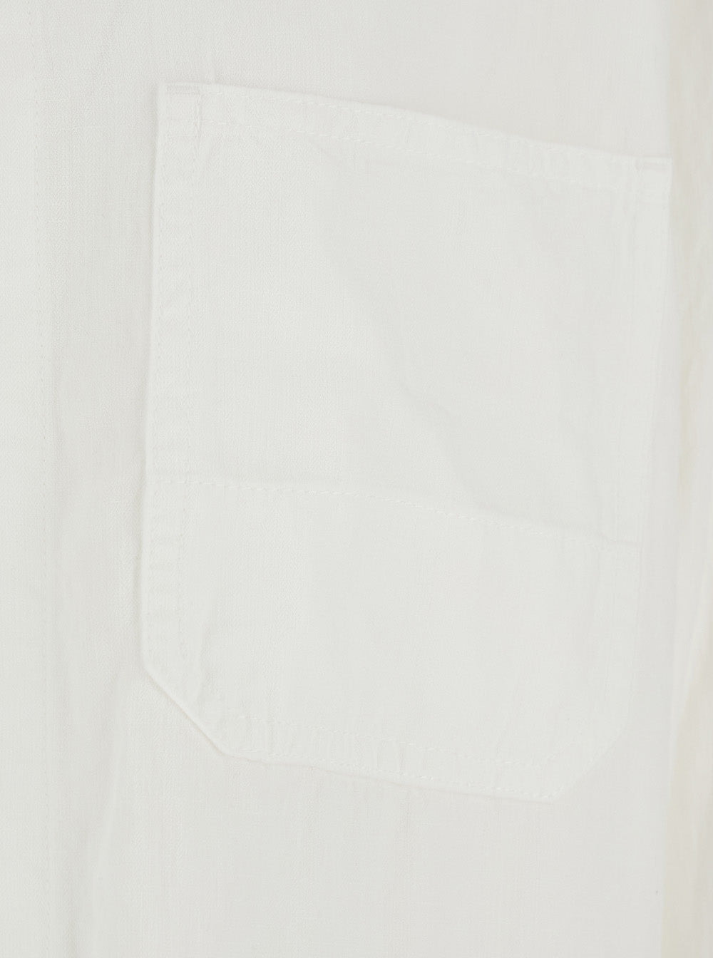 White Jacket With Wide Collar And Three Patch Pockets On The Front Cotton Blend For Women Nylon Blazers
